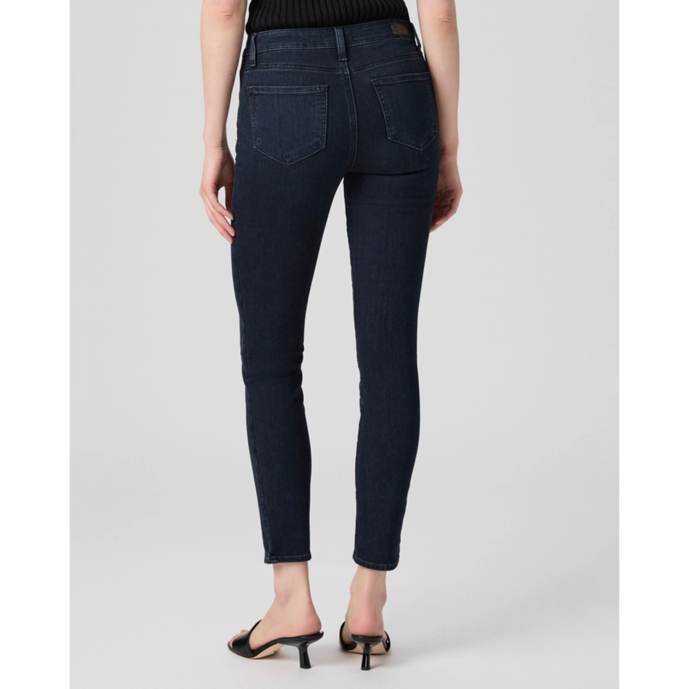 Paige Womens 29 Jeans Hoxton Ultra Skinny High Rise Dark Wash Stretch Denim Slim - Picture 2 of 8